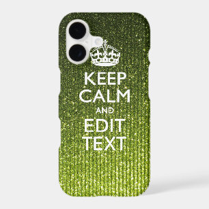 Green Hue Keep Calm Your Text