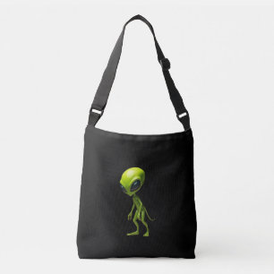 Green humanoid crossbody bag