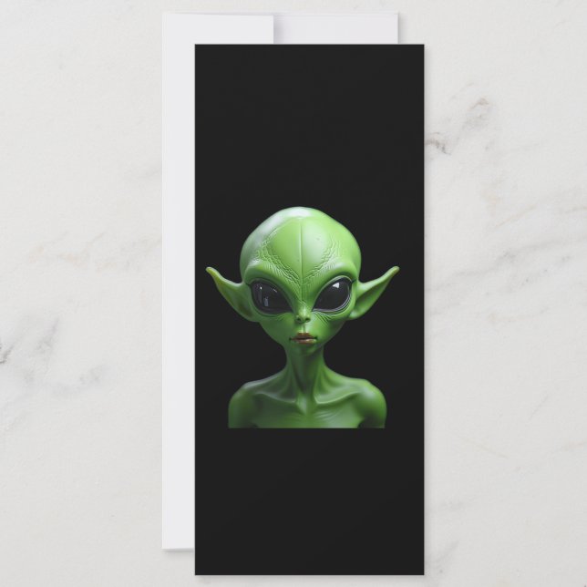 Green humanoid  invitation (Front)