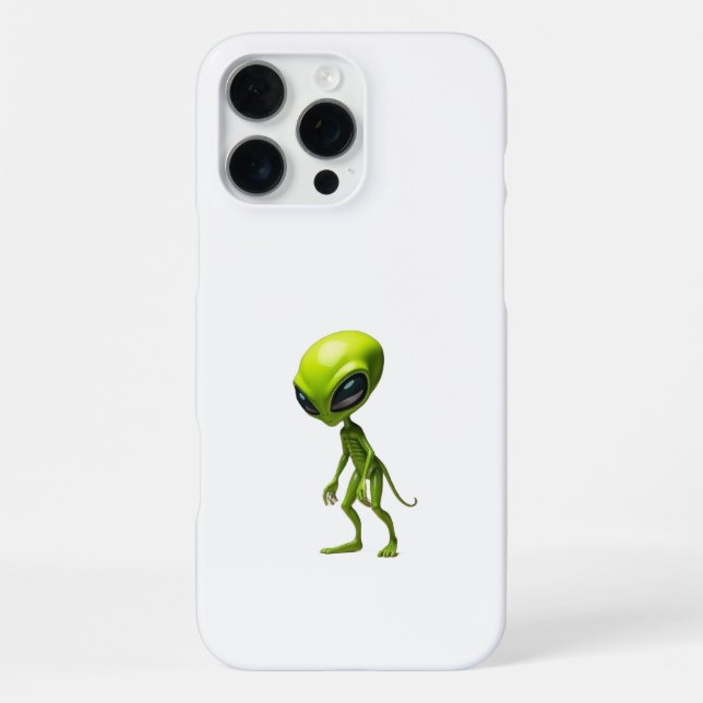Green humanoid iPhone case (Back)