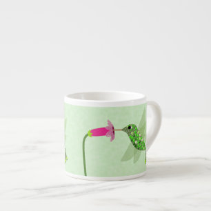 Green Hummingbird Espresso Cup