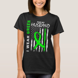 Green Husbynd Kidney Disease Cerebral Palsy Awaren T-Shirt