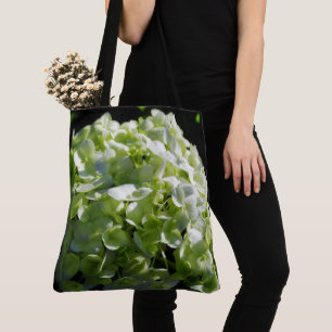 Green Hydrangeas Flowers Tote Bag