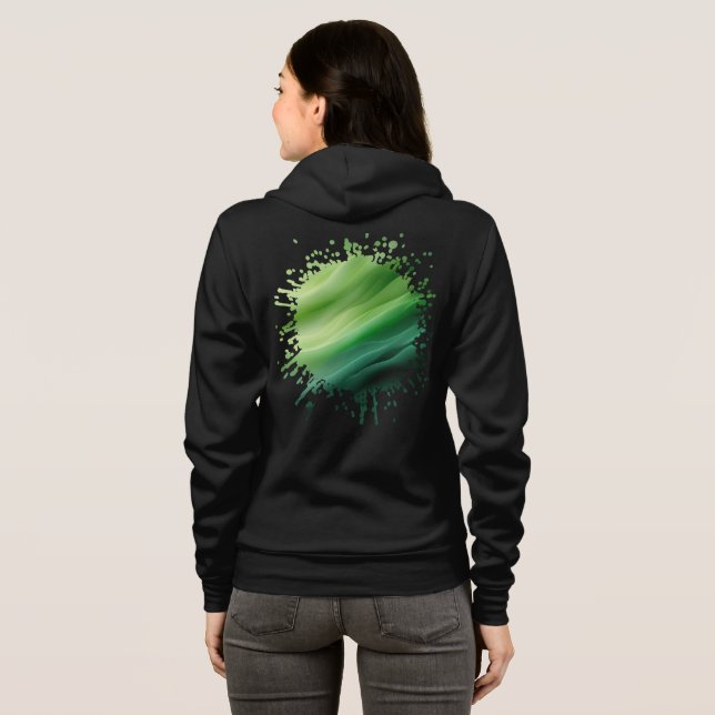 Green Hymn in Motion Hoodie (Back Full)