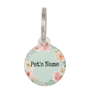 Green I am lost call mum pet flower Pet Tag
