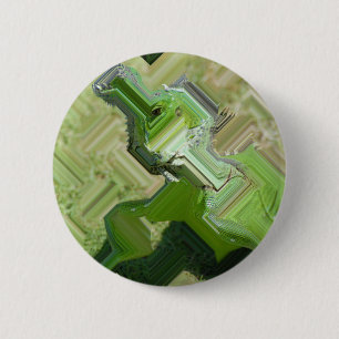 Green Iguana 6 Cm Round Badge