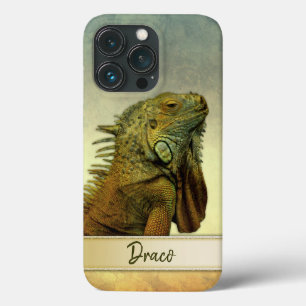 Green Iguana Personalizable iPhone 13 Pro Case