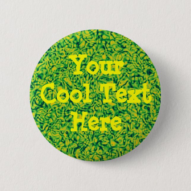 Green Impressionism Template 6 Cm Round Badge (Front)