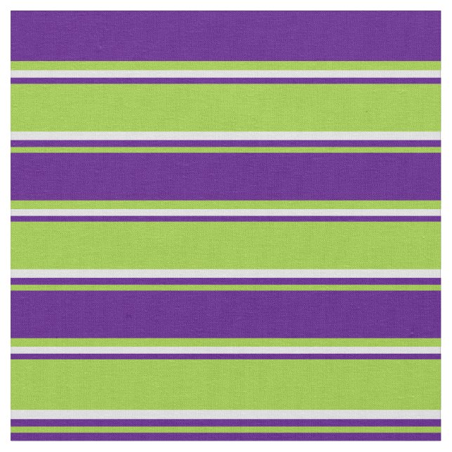 Green, Indigo & Lavender Coloured Pattern Fabric (Close Up)