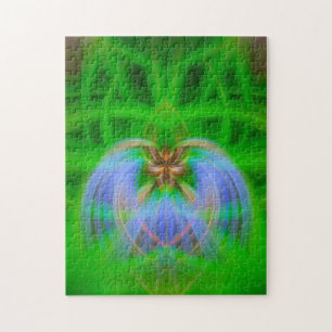 Green Intricacy Jigsaw Puzzle