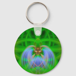 Green Intricacy Key Ring
