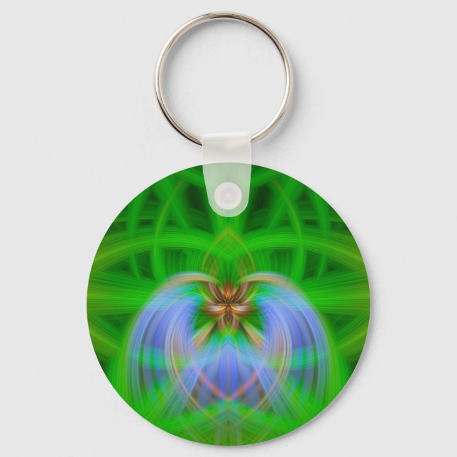 Green Intricacy Key Ring (Front)