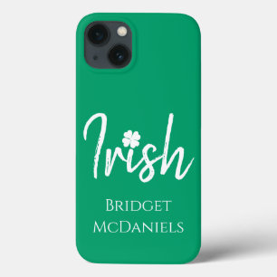 Green Irish Four Leaf Clover St Patricks Day    iPhone 13 Case
