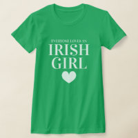 Green Irish heart St Patrick's Day women's