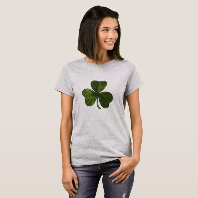 Green Irish Shamrock T-Shirt (Front Full)