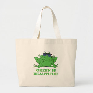 Green is Beautiful Large Tote Bag