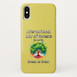 Green is Great. International Day of Forests (IDF) Case-Mate iPhone Case