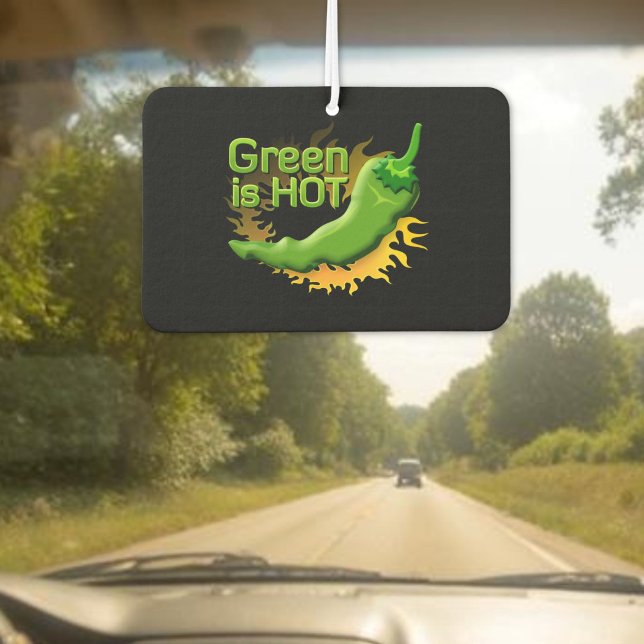 Green is HOT Car Air Freshener (Creator Uploaded)