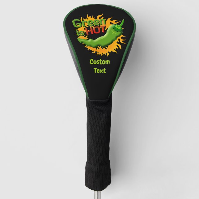 Green is HOT Golf Head Cover (Front)