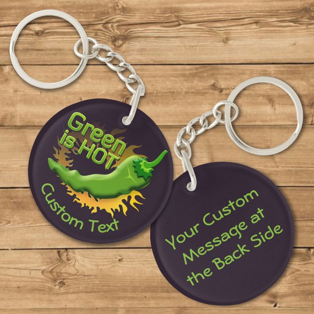 Green is HOT Keychain (Creator Uploaded)