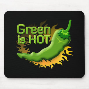 Green is HOT Mouse Pad