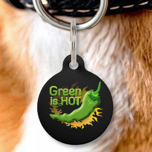 Green is HOT Pet Tag