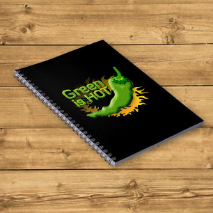 Green is HOT Spiral Notebook