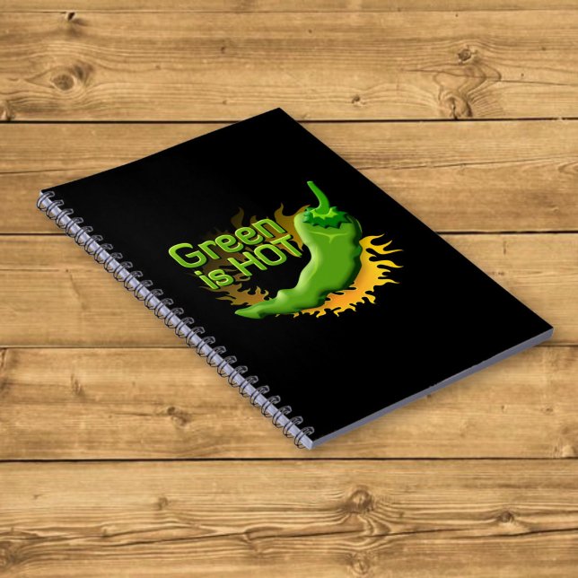 Green is HOT Spiral Notebook (Creator Uploaded)