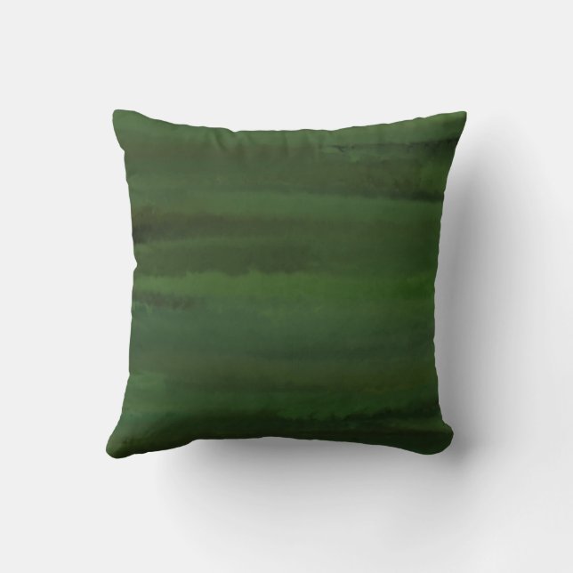 Green Is My Favourite Colour Throw Pillow (Back)