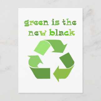Green is the new Black! Postcard