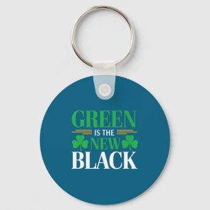 Green Is The New Black - St. Patrick’s Day Shamroc Key Ring