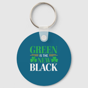 Green Is The New Black - St. Patrick’s Day Shamroc Key Ring