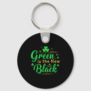 Green Is The New Black - St. Patrick’s Day Shamroc Key Ring