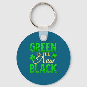 Green Is The New Black - St. Patrick’s Day Shamroc Key Ring