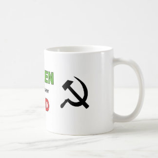Green is the new Red with black symbols Coffee Mug