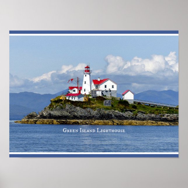 Green Island Lighthouse, England Poster (Front)