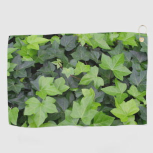 Green Ivy Botanical Print Golf Towel
