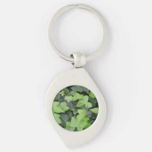 Green Ivy Botanical Print Key Ring