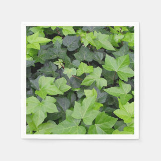 Green Ivy Botanical Print Napkin