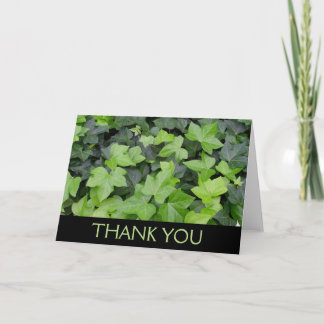 Green Ivy Botanical Print Thank You Card