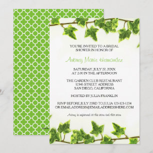 Green Ivy - Bridal Shower Invitation