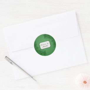 Green Ivy Classic Round Sticker