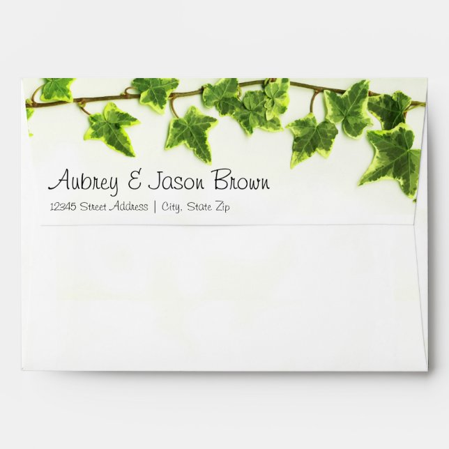 Green Ivy - Envelope (Back (Top Flap))