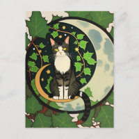 Green Ivy Nature Cats Kitty Cat Green Leaves      