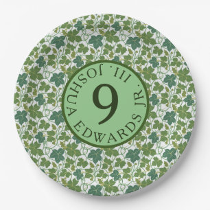 Green Ivy Paper Plate