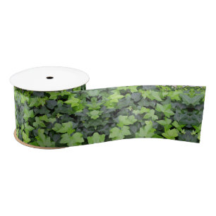 Green Ivy Satin Ribbon