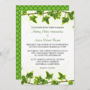 Green Ivy - Wedding Invitation