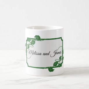 Green Ivy with names  Coffee Mug
