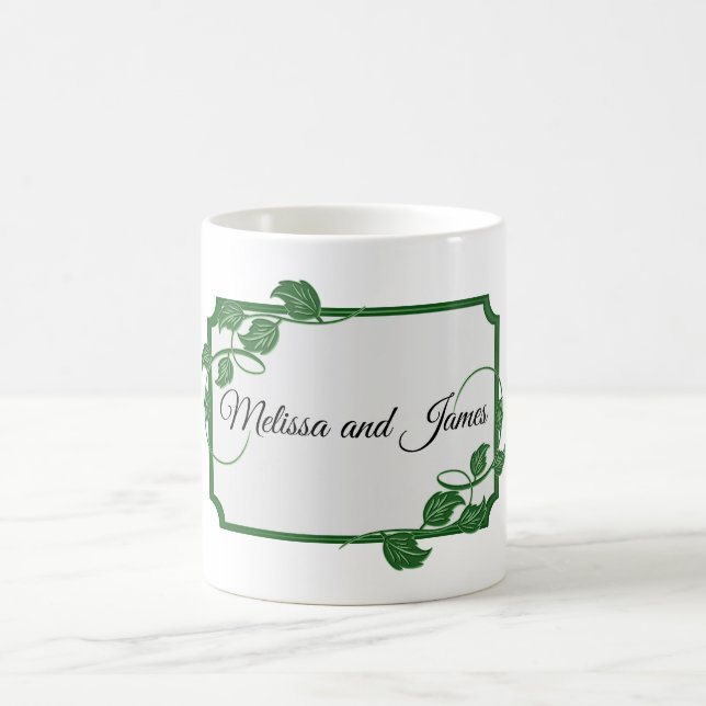 Green Ivy with names  Coffee Mug (Center)