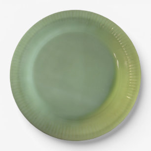 Green Jadeite Paper Plate